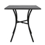 Bolero quadratischer Bistrotisch in schlankem Design Stahl schwarz 70cm, Bild 2