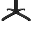 Bolero klappbarer Tischfuß mit Fußkreuz Aluminium schwarz 72cm hoch, Bild 2