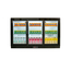 Bar Display Cooler, drei Schiebetüren, 1350x530x835 mm (BxTxH), schwarz