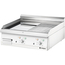 Stalgast verchromte Elektro-Griddleplatte als Tischgerät, 800x700 mm, ½ glatte/½ gerillte Grillfläche, Serie 700 ND
