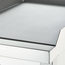 Stalgast Gas-Griddleplatte, verchromt, Tischgerät, Serie 700 ND - ½ glatt / ½ gerillt 800x700x250 mm (BxTxH), Bild 5