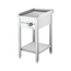 Stalgast Elektro-Griddleplatte als Standgerät - glatt, Unterbau offen, 400 x 700 x 850 mm (BxTxH)
