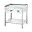Stalgast Elektro-Griddleplatte als Standgerät - glatt, Unterbau offen, 800 x 700 x 850 mm (BxTxH)