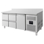Vaiotec Kühltisch / 1 Tür & 4 Schubladen inkl. Aufkantung - Monoblock, 1795 x 700 mm, Bild 2
