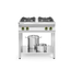 Hendi Gasherd Kitchen Line 4-flammig, offener Unterbau, Kitchen Line, 19kW, 800x700x(H)900mm, Bild 3