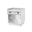 Hendi Gasgrillplatte, glatt, mit auf 3 Seiten geschlossenem Unterschrank, Kitchen Line, 10kW, 800x700x(H)900mm, Bild 2