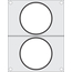 Hendi Matrize für Versiegelungsmaschine, zwei runde Behälter (ø115 mm)