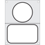 Hendi Matrize für Versiegelungsmaschine, zwei Behälter (1x 178x113 mm, 1x ø115 mm)