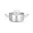 Hendi Kochtopf, niedrig - mit Deckel, Profi Line, 1,5L, ⌀160x(H)75mm