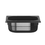 Hendi Gastronorm-Behälter 1/6, Profi Line, GN 1/6, 1L, Schwarz, 176x162x(H)65mm