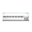 Arktic Aufsatz-Kühlvitrine Gastronorm 1/4, 7x GN 1/4, 230V/180W, 1505x335x(H)460mm