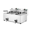 Hendi Fritteuse Profi Line mit Ablasshahn, 2×8 l, Profi Line, 16L, 230V/7000W, 610x515x(H)369mm, Bild 3