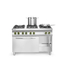 Hendi Gasherd Kitchen Line 6-flammig mit Ofen GN 1/1, Kitchen Line, 230V/3000W, 28,5kW, 1200x722x(H)900mm, Bild 4