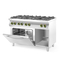 Hendi Gasherd Kitchen Line 6-flammig mit Ofen GN 1/1, Kitchen Line, 230V/3000W, 28,5kW, 1200x722x(H)900mm, Bild 3