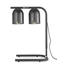 Hendi Wärmebrücke mit 2 Infrarotlampen, Schwarz, 230V/250W, 453x360x(H)790mm