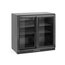 Arktic Bar-Kühlschrank mit zwei Schiebetüren, 158L, Schwarz, 220-240V/160W, 900x520x(H)870mm, Bild 2