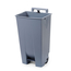 Hendi Abfallbehälter, 120L, Hellgrau, 510x425x(H)875mm