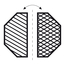 Halber Grillrost aus Gusseisen für Diamant Grill, Bild 2