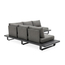 Barths Porto - Lounge-Set 2,5-Sitzer, Anthrazit, Bild 3