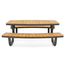 Barths Buddy - Picknicktisch, Polywood - Schwarz, Bild 2