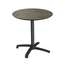 Feros X Cross -Terrassentisch Schwarz Gestell + Midnight-Marmor HPL-Platte Ø70 cm, Schwarz + Midnight Marmor