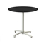 Feros X Cross - Terrassentisch sandfarbenes Gestell + schwarze HPL-Platte 70x70 cm, Sand + Schwarz