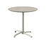 Feros X Cross - Terrassentisch sandfarbenes Gestell + Moonstone HPL-Platte Ø70 cm, Sand + Moonstone