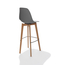 Feros Keeve – Stapel Barstuhl, Holz/Grau, Bild 2