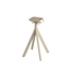 Feros Infinity - Terrassentisch sandfarbenes Gestell + Riverwashed Holz HPL-Platte Ø70 cm, Sand + Riverwashed Holz, Bild 3