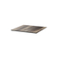 Feros Urban - Bartisch weißes Gestell + Tropenholz HPL-Platte 70x70 cm, Weiß + Tropenholz, Bild 5
