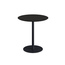 Feros Urban - Terrassentisch schwarzes Gestell + schwarze HPL-Platte Ø70 cm, Schwarz + Schwarz