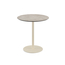 Feros Urban - Terrassentisch sandfarbenes Gestell + Moonstone HPL-Platte Ø70 cm, Sand + Moonstone