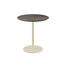 Feros Urban - Terrassentisch sandfarbenes Gestell + Riverwashed Holz HPL-Platte Ø70 cm, Sand + Riverwashed Holz