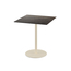 Feros Urban - Terrassentisch sandfarbenes Gestell + Riverwashed Holz HPL-Platte 70x70 cm, Sand + Riverwashed Holz