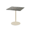 Feros Urban - Terrassentisch sandfarbenes Gestell + Galaxy-Marmor HPL-Platte 70x70 cm, Sand + Galaxy Marmor