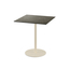 Feros Urban - Terrassentisch sandfarbenes Gestell + Midnight-Marmor HPL-Platte 70x70 cm, Sand + Midnight Marmor