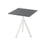 Feros Infinity Tripod - Terrassentisch weißes Gestell + HPL-Platte 70x70 cm, Weiß + Schwarz