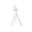Feros Infinity Tripod - Terrassentisch weißes Gestell + HPL-Platte Ø70 cm, Weiß + Schwarz, Bild 2