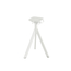 Feros Infinity Tripod - Terrassentisch weißes Gestell + HPL-Platte 70x70 cm, Weiß + Schwarz, Bild 3