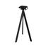 Feros Infinity Tripod - Bartisch schwarzes Gestell + Midnight-Marmor HPL-Platte Ø70 cm, Schwarz + Midnight Marmor, Bild 3