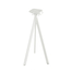 Feros Infinity Tripod - Bartisch weißes Gestell + Moonstone HPL-Platte 70x70 cm, Weiß + Moonstone, Bild 3