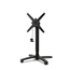 Feros X Cross - Höhenverstellbares schwarz Tischgestell + Sand stone HPL-Tischplatte Ø70 cm, Schwarz + Sand stone, Bild 2