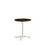 Feros X Cross - Höhenverstellbares sand Tischgestell + Riverwashed Wood HPL-Tischplatte Ø70 cm, Sand + Riverwashed Wood