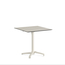 Feros X Cross - Höhenverstellbares sand Tischgestell + Sand stone HPL-Tischplatte 70x70 cm, Sand + Sand stone