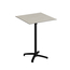 Feros X Cross - Tischgestell hoch schwarz + Sand stone HPL-Tischplatte 70x70 cm, Schwarz + Sand stone
