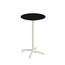 Feros X Cross - Tischgestell hoch sand + Black HPL-Tischplatte Ø70 cm, Sand + Schwarz