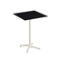 Feros X Cross - Tischgestell hoch sand + Black HPL-Tischplatte 70x70 cm, Sand + Schwarz