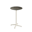 Feros X Cross - Tischgestell hoch sand + Galaxy Marble HPL-Tischplatte Ø70 cm, Sand + Galaxy Marble