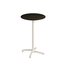 Feros X Cross - Tischgestell hoch sand + Midnight Marble HPL-Tischplatte Ø70 cm, Sand + Midnight Marble