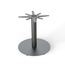Feros Urban - Tischgestell niedrig schwarz + Black HPL-Tischplatte Ø120 cm, Schwarz + Schwarz, Bild 2